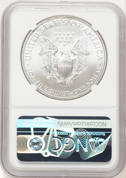 thumbnail for: 2020 Silver Eagle $1  NGC MS70