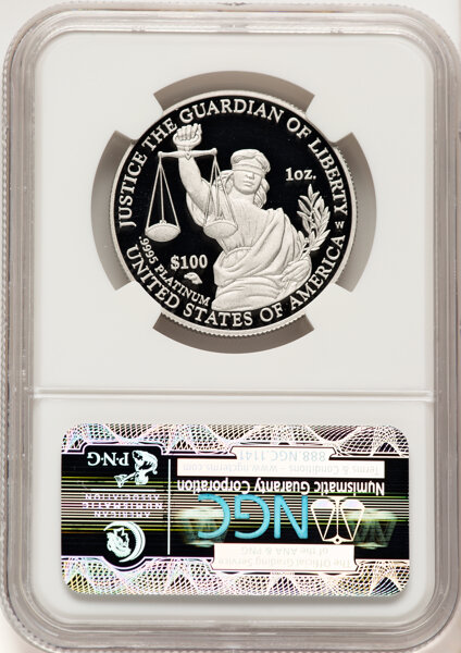 image for: 2010-W $100 One-Ounce Platinum Eagle, Early Releases, PR70 Ultra Cameo NGC. NGC Census: 0 in 70 Ultra Cameo, (10/25)....