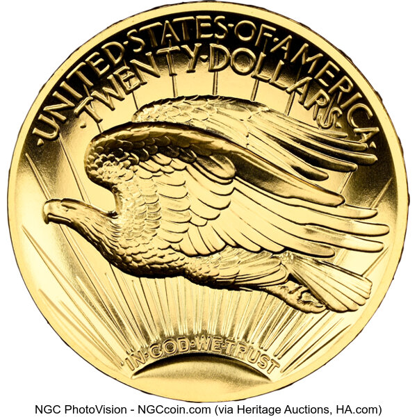 image for: 2009-P Ultra High Relief G$20  NGC MS70