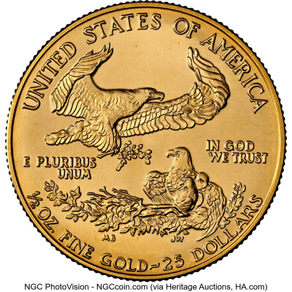 image for: 1990 Gold Eagle $25  NGC MS69