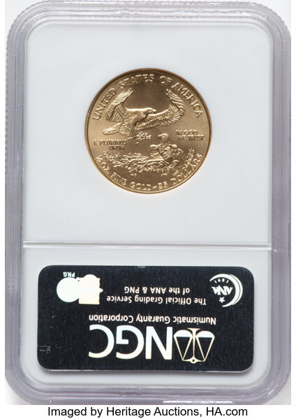 image for: 2007 Gold Eagle $25  NGC MS70