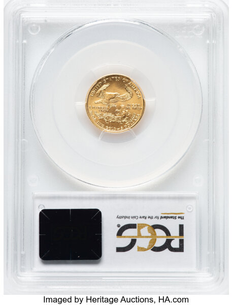 thumbnail for: 2001 Gold Eagle $5  PCGS MS70