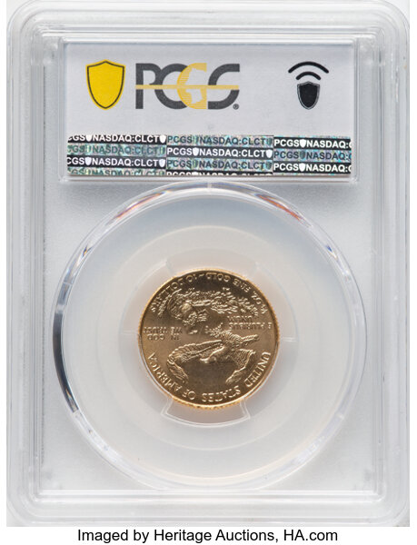 image for: 1999 Gold Eagle $10  PCGS MS70