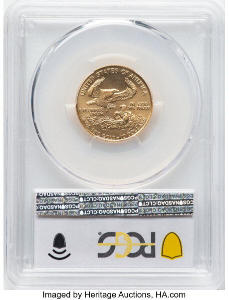 image for: 1986 Gold Eagle $10  PCGS MS70