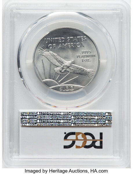 image for: 2018 $100 One-Ounce Platinum Eagle, Statue of Liberty, MS70 PCGS....