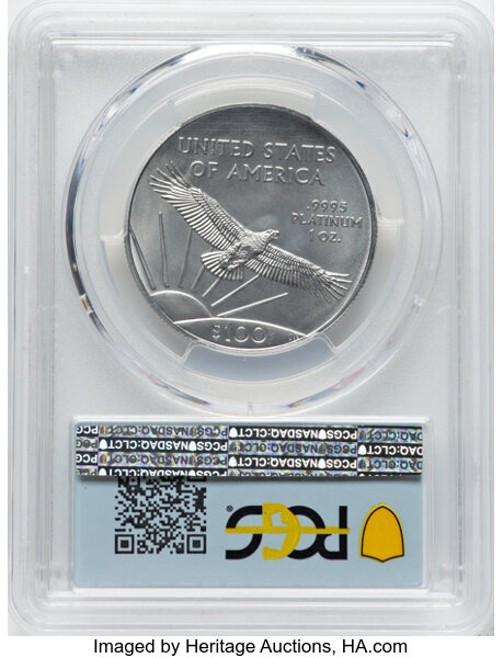 image for: 2019 $100 One-Ounce Platinum Eagle, Statue of Liberty, First Day of Issue, MS70 PCGS....