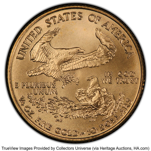 image for: 2002 Gold Eagle $10  PCGS MS70