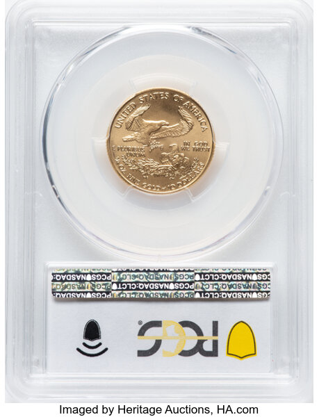 image for: 2002 Gold Eagle $10  PCGS MS70