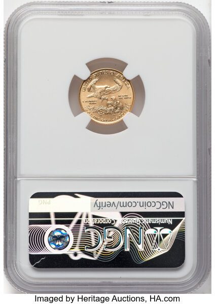 image for: 2021 $5 Tenth-Ounce Gold Eagle, MS70 NGC. Authentic hand-signed, Don Everhart. ...