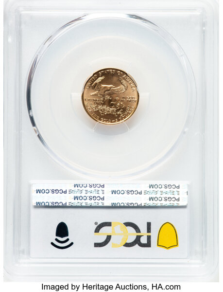 thumbnail for: 1999 Gold Eagle $5  PCGS MS70