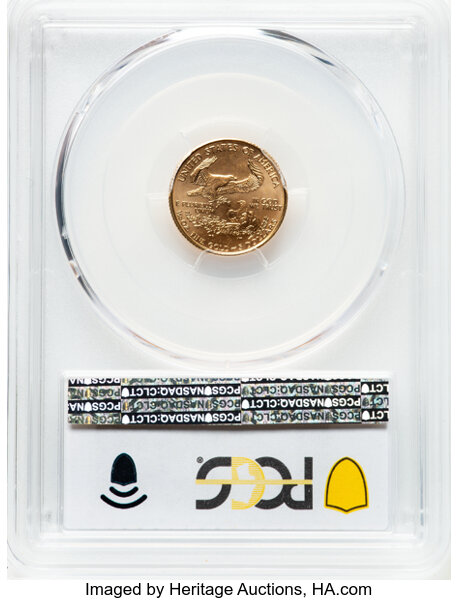 image for: 1999 Gold Eagle $5  PCGS MS69