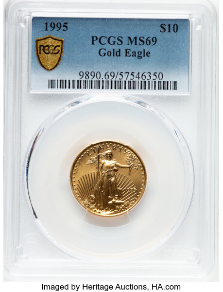image for: 1995 Gold Eagle $10  PCGS MS69