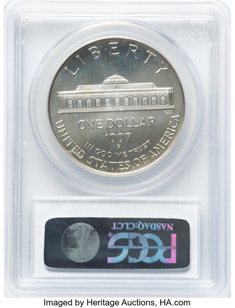 thumbnail for: 1997-P U.S. Botanic Garden S$1 PCGS MS70