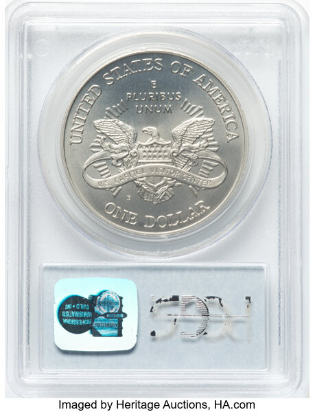 thumbnail for: 2001-P U.S. Capitol Visitor Center S$1 PCGS MS70