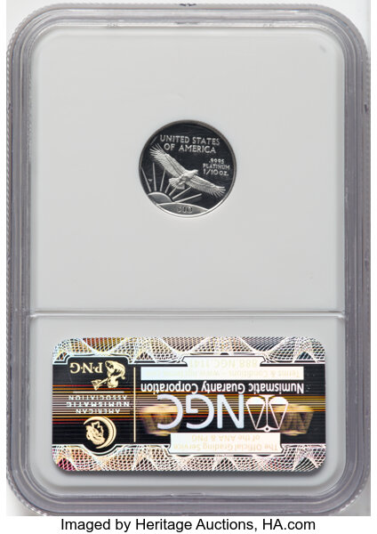 thumbnail for: 1997-W Platinum Eagle $10  NGC PR70 DCAM