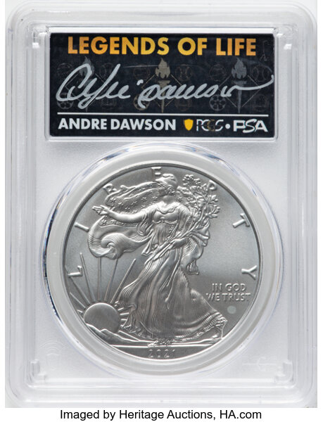 thumbnail for: 2021 Silver Eagle, Type 1 $1  PCGS MS70
