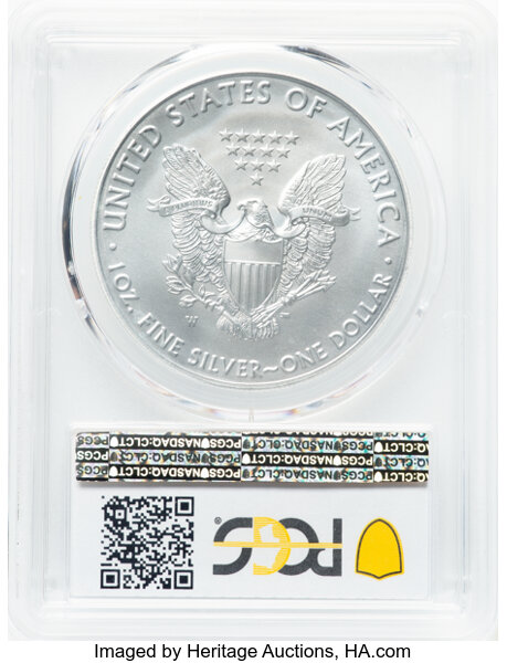 thumbnail for: 2018-W Silver Eagle, Burnished $1  PCGS MS70