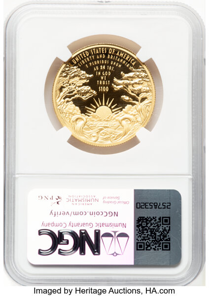 image for: 2024-W Liberty & Britannia, 1 Ounce Gold G$100  NGC PR70 DCAM