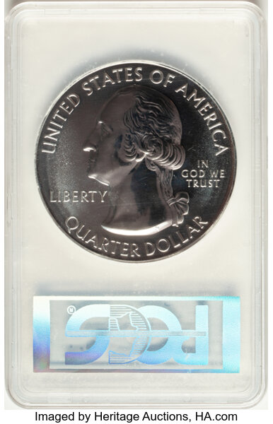 image for: 2010 25C Mount Hood National Park, First Strike, Silver, MS69 Deep Mirror Prooflike PCGS....