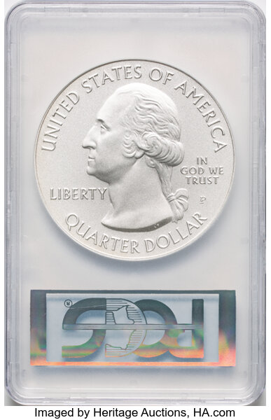 image for: 2010-P 25C Yosemite National Park, Five-Ounce Silver, First Strike, SP70 NGC....