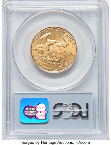 image for: 1989 Gold Eagle $25  PCGS MS69
