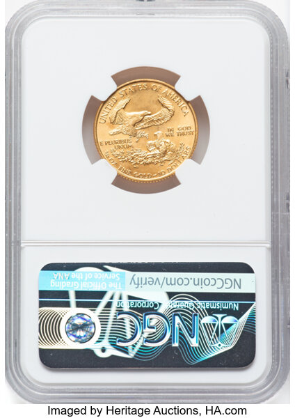 image for: 1993 $10 Quarter-Ounce Gold Eagle, MS69 NGC.  CDN: $1,820 Whsle. Bid for NGC/PCGS MS69....