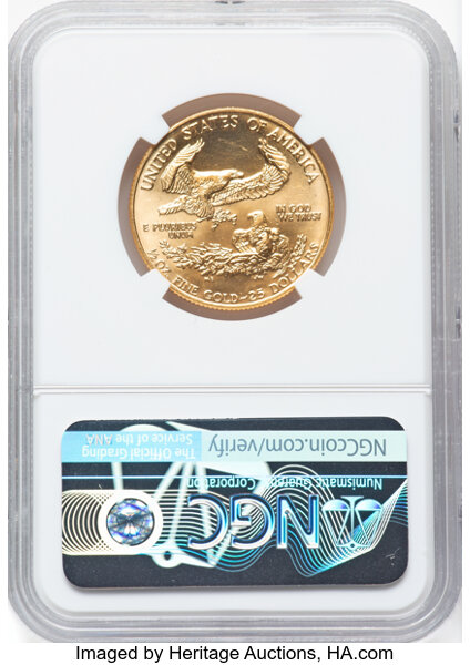image for: 1990 Gold Eagle $25  NGC MS69