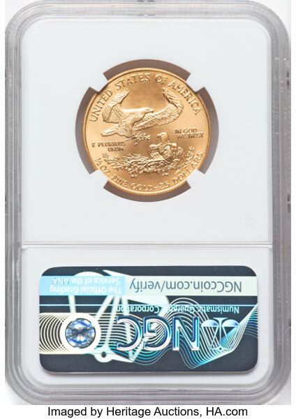 image for: 1996 Gold Eagle $25  NGC MS69