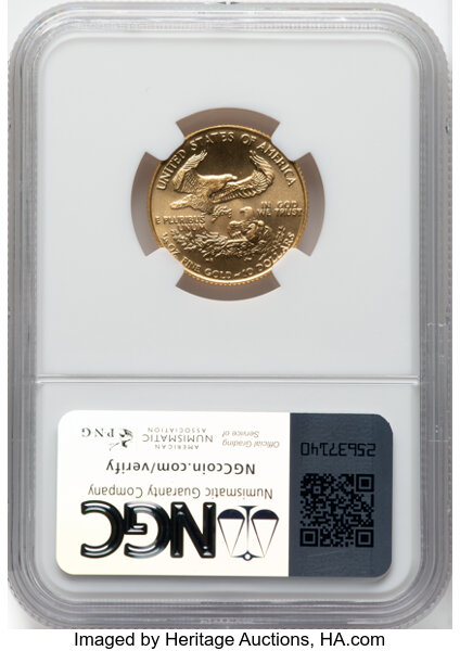 image for: 1986 Gold Eagle $10  NGC MS70