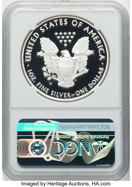 thumbnail for: 2020-W Silver Eagle $1  NGC PR70 DCAM