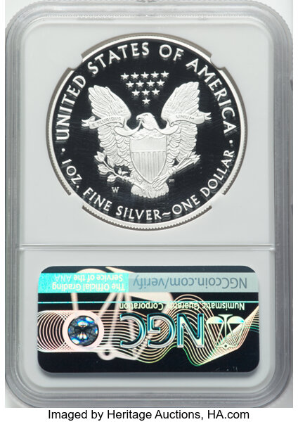 thumbnail for: 2020-W Silver Eagle $1  NGC PR70 DCAM