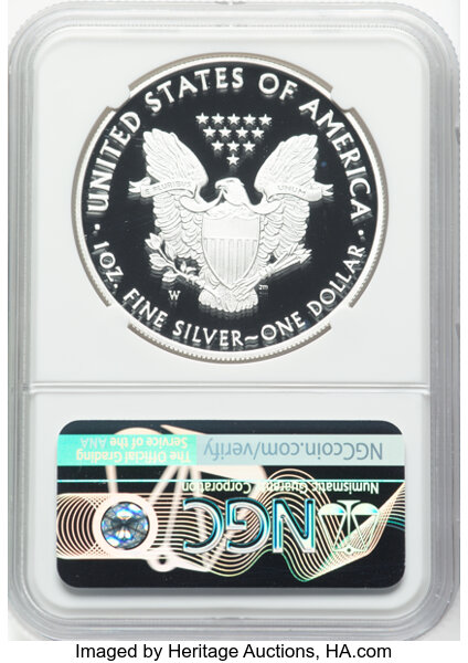 image for: 2020-S $1 Silver Eagle, First Day of Issue, PR70 Ultra Cameo NGC. Authentic hand-signed, John M. Mercanti. CDN: $77 Whsle. ...