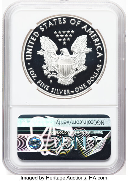 image for: 2020-S $1 Silver Eagle, First Day of Issue, PR70 Ultra Cameo NGC. Authentic hand-signed, John M. Mercanti. NGC Census: 0 in...