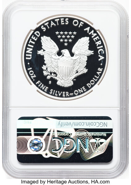 thumbnail for: 2018-S Silver Eagle $1  NGC PR70 DCAM