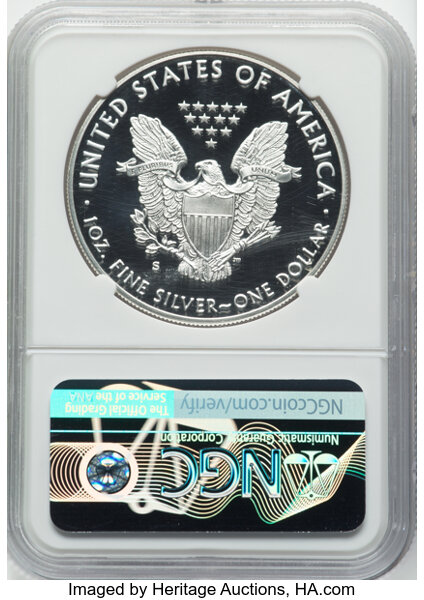 image for: 2017-S $1 Silver Eagle, Limited Edition Set, PR70 Ultra Cameo NGC. Authentic hand-signed, Edmund C. Moy. CDN: $110 Whsle. B...
