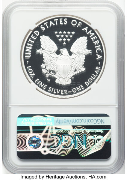 thumbnail for: 2021-W Silver Eagle, Type 1 $1  NGC PR70 DCAM