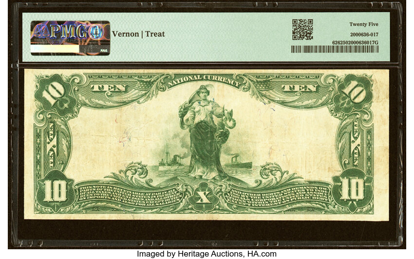 image for: Orange, TX - $10 1902 Plain Back Fr. 626 The First National Bank Ch. # 4118 PMG Very Fine 25....