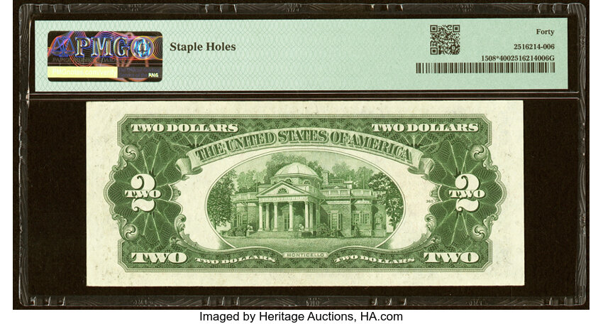 image for: Fr. 1508* $2 1928G Legal Tender Star Note. PMG Extremely Fine 40....