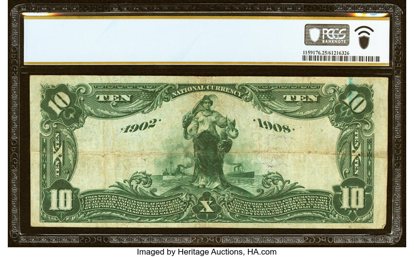 image for: Chicago, IL - $10 1902 Date Back Fr. 620 The National Bank of the Republic Ch. # (M)4605 PCGS Banknote Very Fine 25....