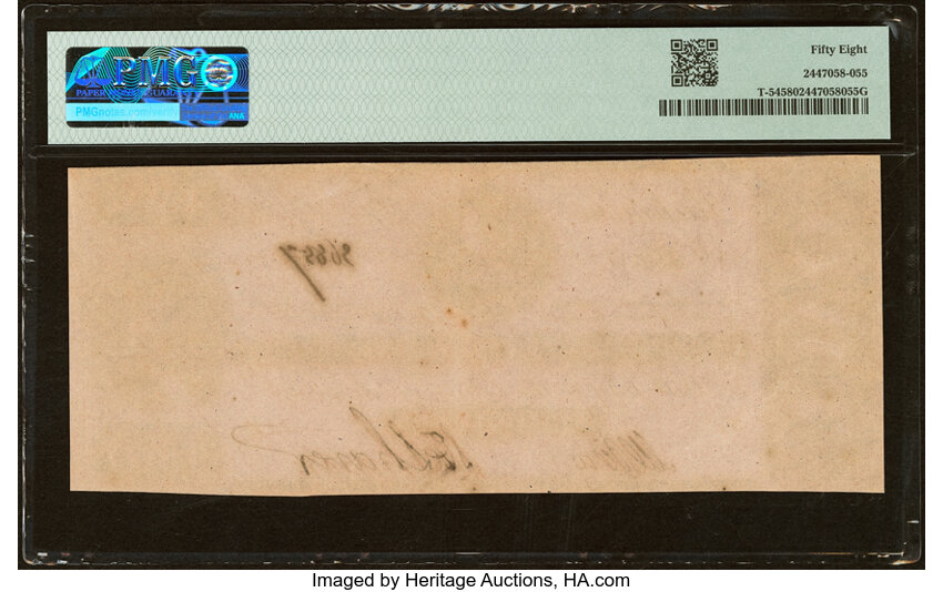 image for: T54 $2 1862 PF-6 Cr. 391 PMG Choice About Unc 58....