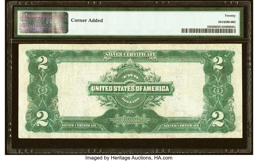image for: Fr. 256 $2 1899 Silver Certificate PMG Very Fine 20....