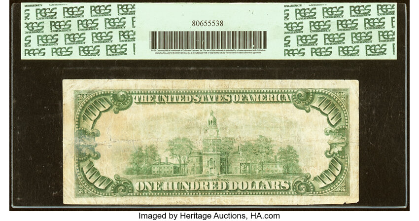 image for: Fr. 1890-J* $100 1929 Federal Reserve Bank Star Note. PCGS Apparent Very Good 10....