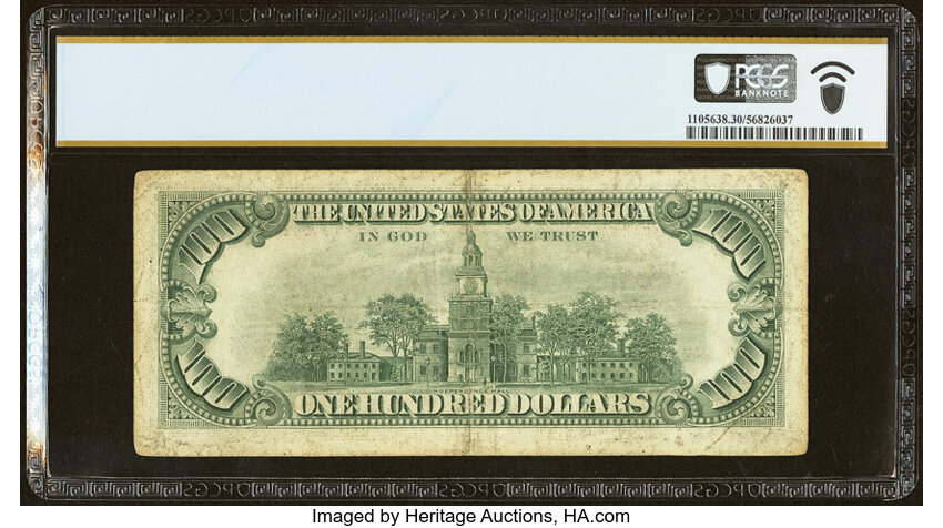 image for: Fr. 1550* $100 1966 Legal Tender Star Note. PCGS Banknote Very Fine 30....