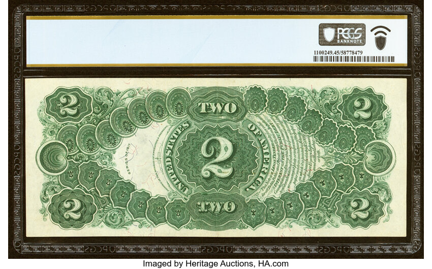 image for: Fr. 57 $2 1917 Legal Tender PCGS Banknote Choice XF 45....