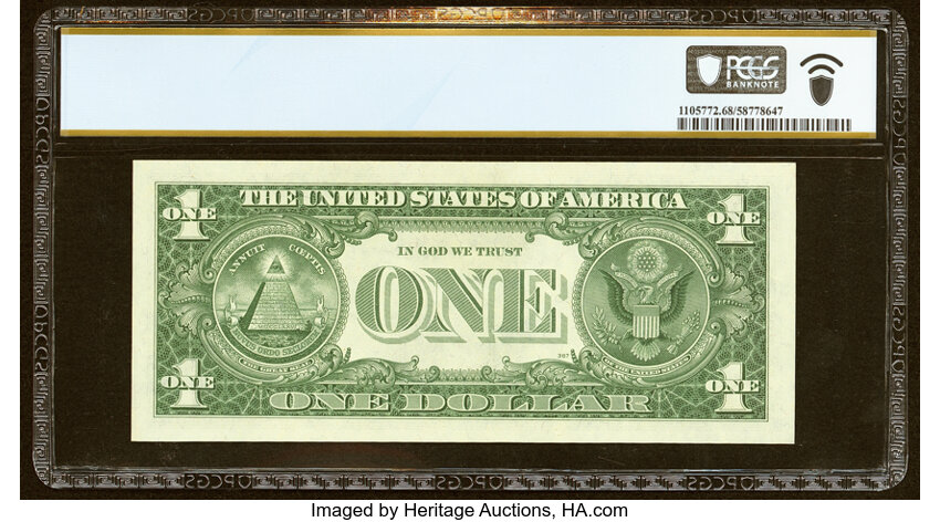image for: Fr. 1620* $1 1957A Silver Certificate Star Note. PCGS Banknote Superb Gem Unc 68 PPQ....