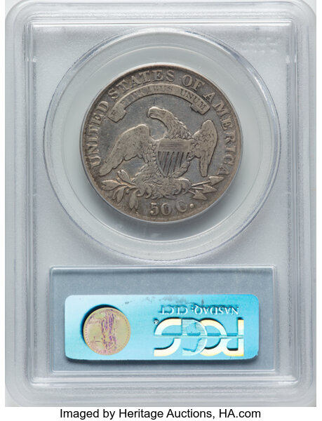 image for: 1831 50C O-108, R.1, VG10 PCGS. Ex: Manhattan Collection. PCGS Population: 1 in 10, 32 finer (11/25). CDN: $66 Whsle. Bid f...