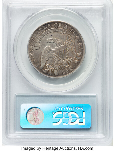 image for: 1834 50C Small Date, Small Letters, O-120, R.3, VF30 PCGS. Ex: Manhattan Collection. PCGS Population: 3 in 30, 25 finer (11...