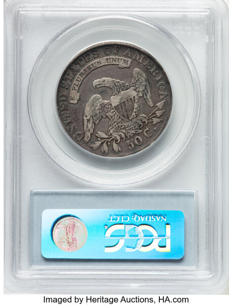 image for: 1833 50C O-102, R.1, Fine 15 PCGS. Ex: Manhattan Collection. PCGS Population: 3 in 15, 32 finer (11/25). CDN: $75 Whsle. Bi...