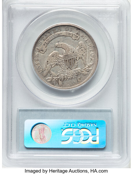 image for: 1834 50C Large Date, Small Letters, O-108, R.1, VF35 PCGS. Ex: Manhattan Collection. PCGS Population: 1 in 35, 19 finer (11...