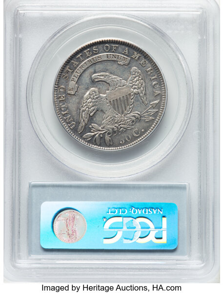 image for: 1834 50C Large Date, Small Letters, O-106, R.1, XF40 PCGS. Ex: Manhattan Collection. PCGS Population: 7 in 40, 32 finer (11...